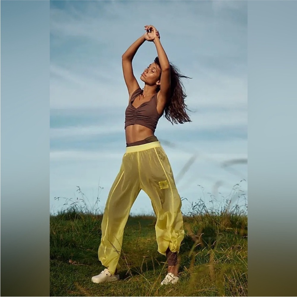 Free People Movement High Tides Pants in Ginger Tea NWT